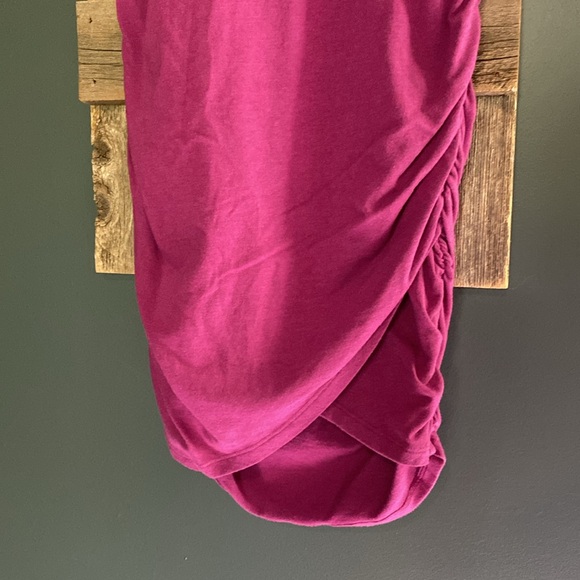 Athleta Knit Ruched Racerback Dress - Picture 3 of 10